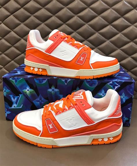 louis vuitton trainers orange|louis vuitton trainers men's.